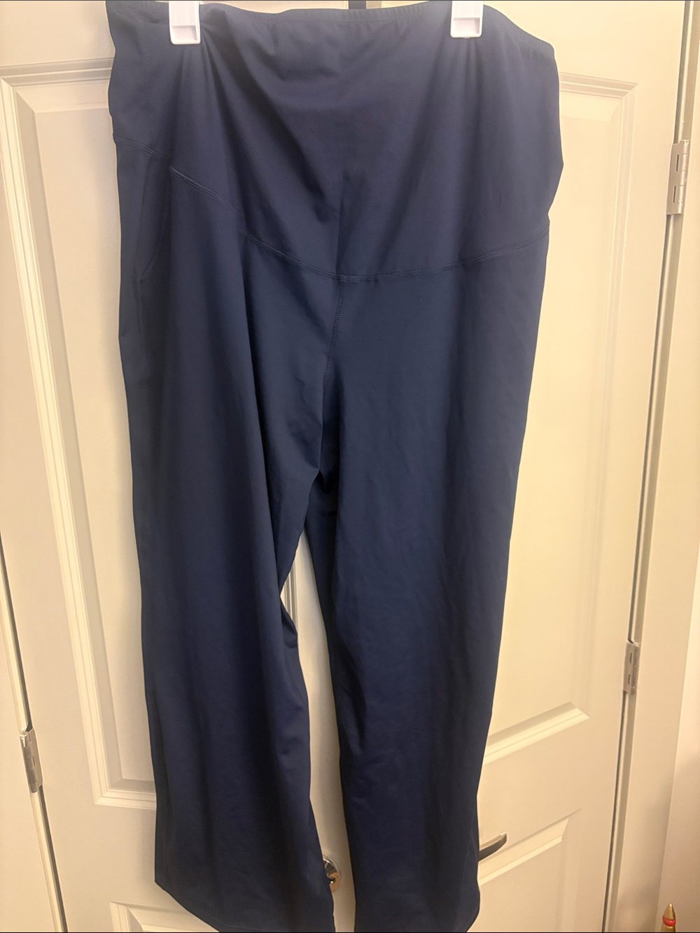 Maternity Navy Blue Stretch High-Waist Leggings